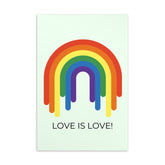 Love Is Love Rainbow Postcard